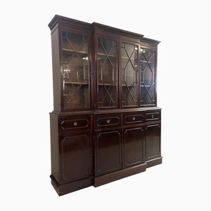 Dark Walnut Display Cabinet, 1900s