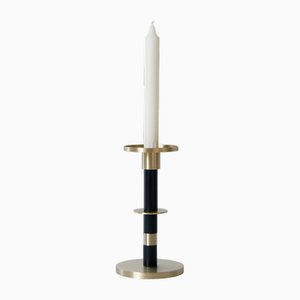 Small Candleholder in Brushed Brass by Marine Breynaert