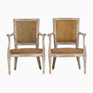 Fauteuils Peints, Italie, 19ème Siècle, Set de 2