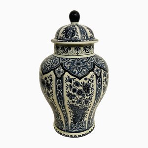 Vase en Porcelaine avec Couvercle par Boch pour Royal Sphinx, 1960s