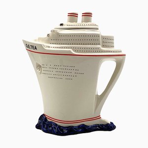 Queen Elizabeth II Kreuzfahrtschiff Teekanne von Paul Cardew, UK, 2000er