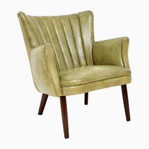 Vintage Danish Leather Armchair attributed to Skipper, 1960s