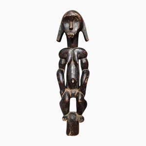 Central African Carved Exotic Wood Statue, 1900s