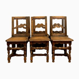 Oak Lorraine Chairs, 1850s, Set of 6