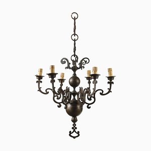 Lustre Vintage en Bronze, Pays-Bas