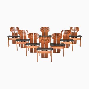 Africa Chairs by Afra & Tobia Scarpa for Maxalto, 1970s, Set of 8