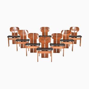 Chaises Africa par Afra & Tobia Scarpa pour Maxalto, 1970s, Set de 8