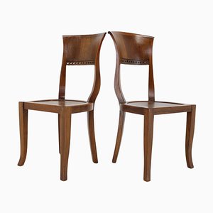 Vintage Teak Chairs, 1980s, Set of 2