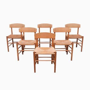 J39 Dining Chairs by Børge Mogensen for FDB Møbler, 1947, Set of 6