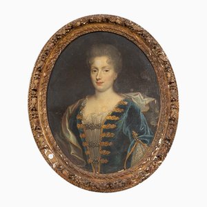 Marie Jeanne Baptiste of Savoy Nemours, Frankreich, 18. Jh., Öl auf Leinwand, gerahmt