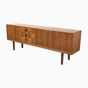 Credenza vintage con impiallacciatura a scacchi