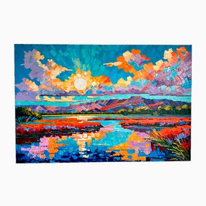 K. Husslein, Armonía al horizonte, óleo sobre lienzo