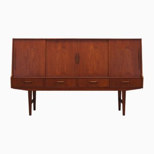 Credenza alta in teak, Danimarca, anni '60