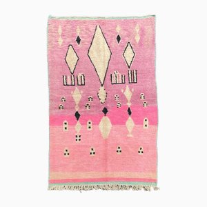 Tapis Marocain en Laine en Rose