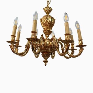 Lampadari Ormolu barocchi a 6 braccia, anni '80, set di 2