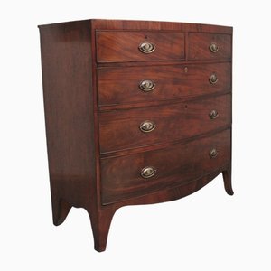 Early 19th Century Mahogany Bowfront Chest, 1810s