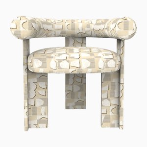 Collector Modern Cassette Chair in Hymne Beige Fabric by Alter Ego