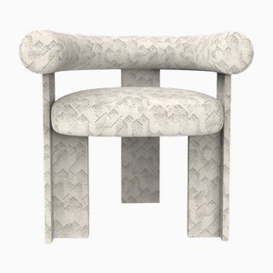 Collector Modern Cassette Chair in Graphite Ivory Fabric by Alter Ego