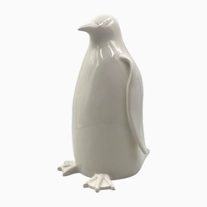 Escultura de pingüino de cerámica, Italia, años 80