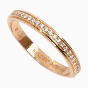 CARTIER K18PG Anillo de eternidad completo para bodas con Damour B4093547 Diamante 47 1.7g Señoras