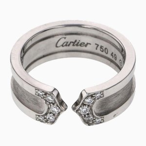 Anello C2 in oro bianco di Cartier