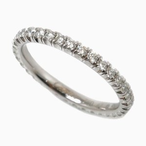 CARTIER K18WG Etancel Eternity Ring aus Weißgold B4077947 Diamant 47 1.7g Damen