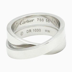 CARTIER Paris Ring Weißgold [18K] Fashion No Stone Band Ring Silber