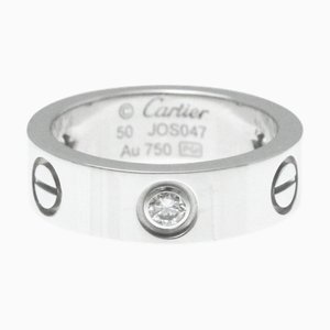 CARTIER Love Love Ring White Gold [18K] Fashion Diamond Band Ring Silver