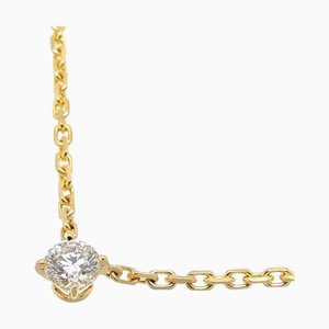 CARTIER 750YG Love Support Diamond Women's Necklace 750 Yellow Gold
