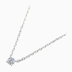 Collar de diamantes con soporte de amor de CARTIER Transparente K18WG [WhiteGold] Transparente