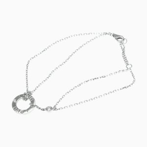 CARTIER Love Circle Bracelet B6038100 White Gold [18K] Diamond Charm Bracelet Carat/0.03 Silver