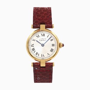 CARTIER Must Vendome Vermeil W1010395 150th Anniversary Limited to 1847 Reloj de cuarzo para mujer