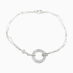 CARTIER braccialetto love circle con diamante K18WG[WhiteGold] trasparente