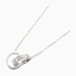 CARTIER Baby Love Necklace Necklace Silver K18WG[WhiteGold] Silver