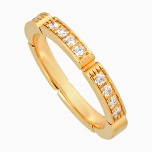 CARTIER Maillon Panthere Ring Diamond #49 B4221100 K18YG Women's