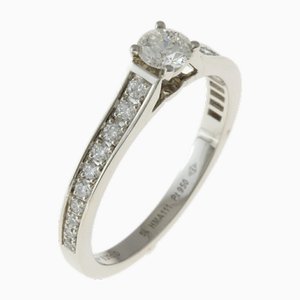 Anillo Mk Corfil en platino con diamantes de Cartier