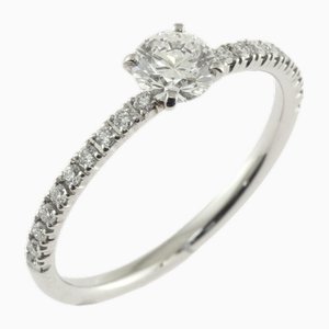 No. 7 Platinum Diamond Solitaire Ring from Cartier