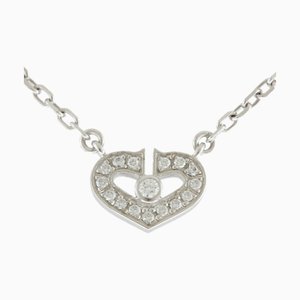 CARTIER C Heart Diamond Halskette 18K Damen BRJ10000000120988