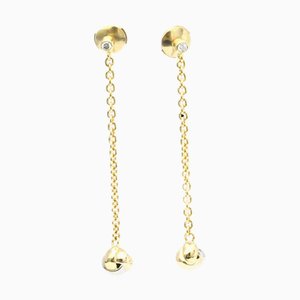 Cartier Trinity De Diamond Pink Gold [18K],White Gold [18K],Yellow Gold [18K] Drop Earrings Gold, Set of 2