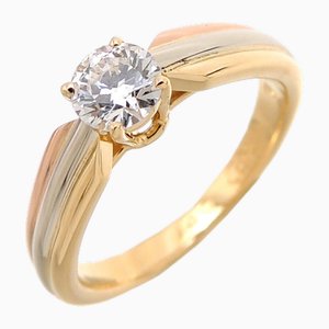 Diamond Trinity Solitaire Womens Ring from Cartier