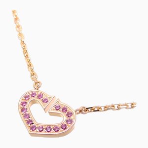 C Heart Pendant Womens Necklace from Cartier