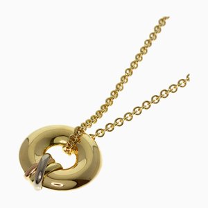 CARTIER Trinity Circle Necklace K18 Yellow Gold/K18WG/K18PG Women's