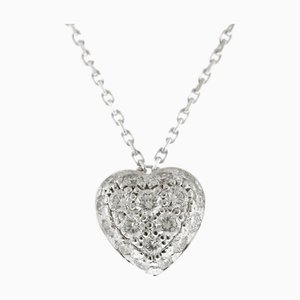 CARTIER Necklace 18K Diamond Ladies Heart BRJ10000000120980