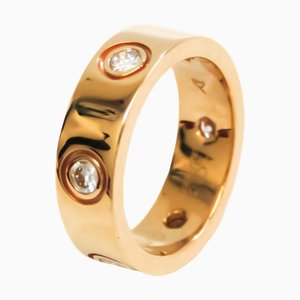 Love Full Diamond Ring in Pink Gold from Cartier
