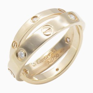 Anillo de diamantes CARTIER Be Love 6P Transparente K18PG [Oro rosa] Transparente