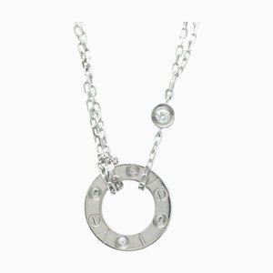 CARTIER Love Circle Necklace B7219400 White Gold [18K] Diamond Men,Women Fashion Pendant