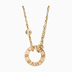 CARTIER Collier Love Circle B7224509 Or Rose [18K] Diamant Hommes, Femmes Mode Pendentif Collier Carat/0.03 [Or Rose]