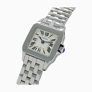 Lady's Santos De Moiselle Quartz & Stainless Steel Watch from Cartier, 1980s