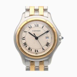 CARTIER Panthere Round Watch Stainless Steel 1874904 Quartz Unisex Wake-up Product Non-Waterproof