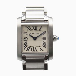 CARTIER Tank francaise SM Montre-Bracelet W51008Q3 Quartz Beige Acier Inoxydable W51008Q3